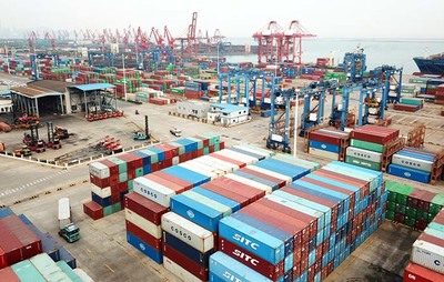 一季度貨物貿(mào)易進(jìn)出口總值6.57萬(wàn)億元(組圖)